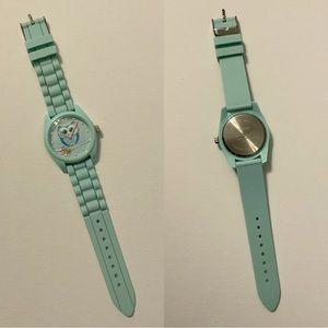 Owl Watch Teal and Blue